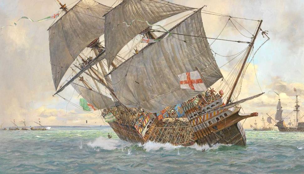 The Mary Rose sinking - by Geoff Hunt