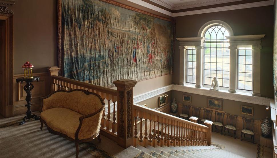 The main staircase at Stansted House.