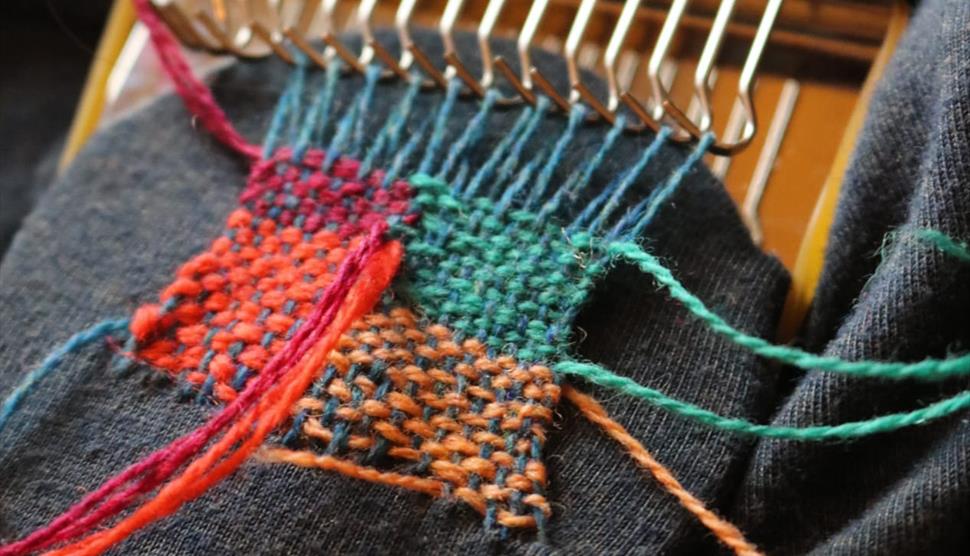 Visible mending with Sprig Textiles