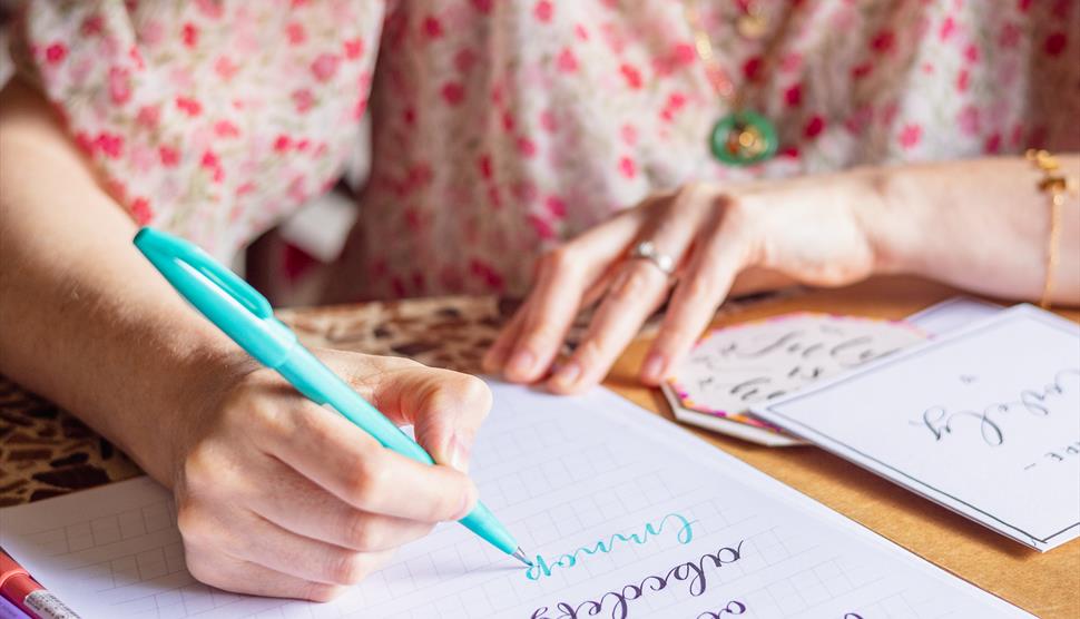 Calligraphy with Laura Edralin