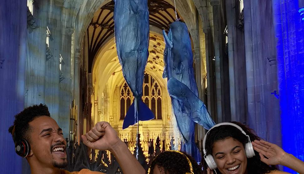 Silent disco under the Whales