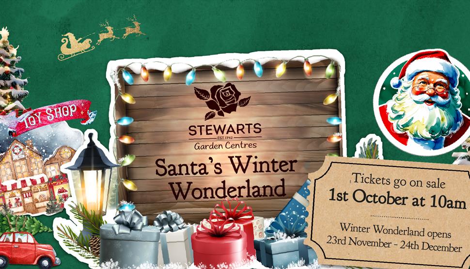 Santa's Winter Wonderland at Stewarts Abbey Garden Centre