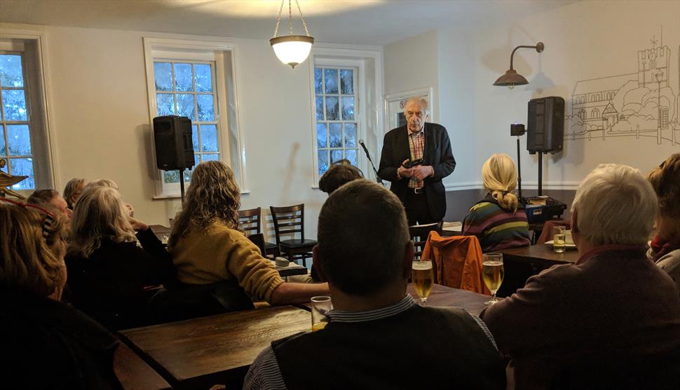Pete the Temp and Open Mic at Petersfield Write Angle
