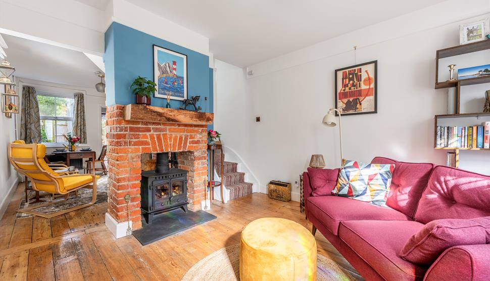 The living room of Twin Tides - a New Forest Holiday Cottage