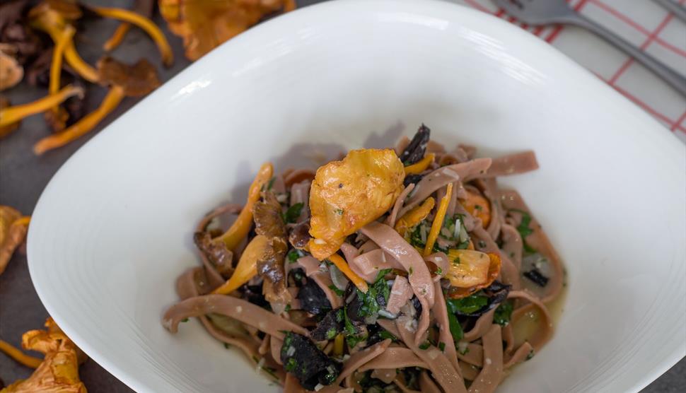 Cooking with Fungi Cooker Class at The Kitchen at Chewton Glen