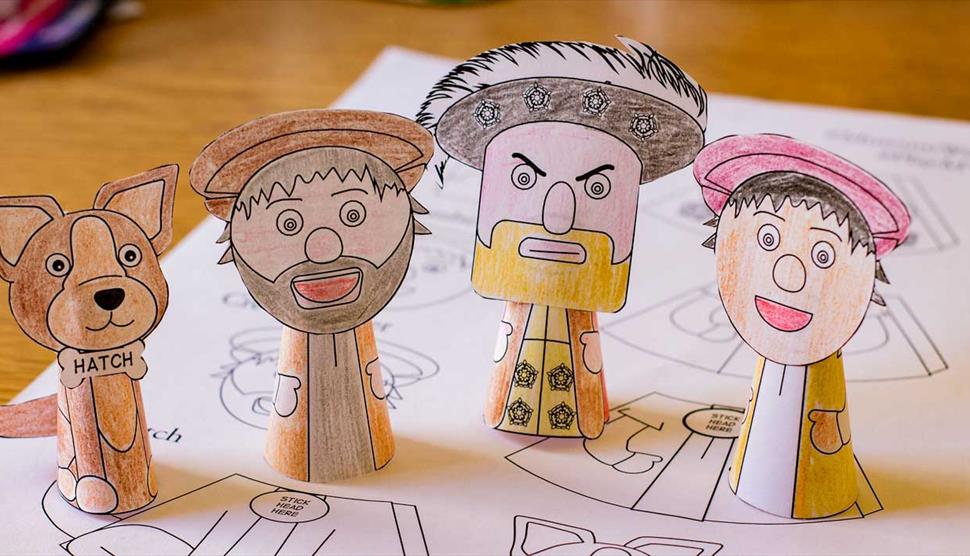 Make your own Mary Rose crew finger puppets at The Mary Rose