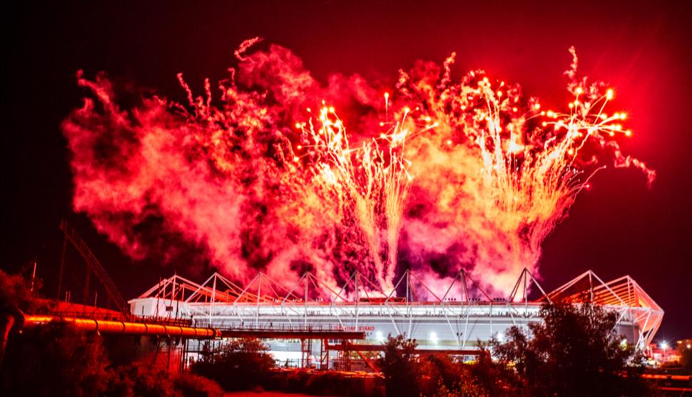 Southampton Football Club Fireworks Show Visit Hampshire