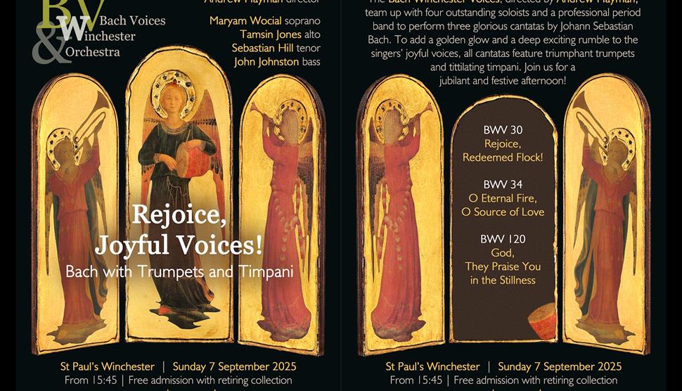 Rejoice, Joyful Voices! - concert flyer