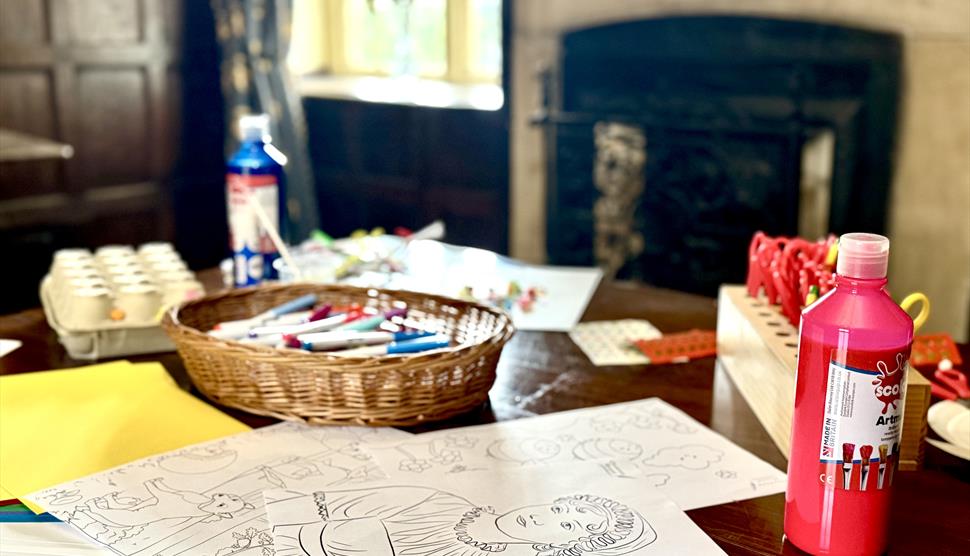 Crafting supplies in the Maids' Room