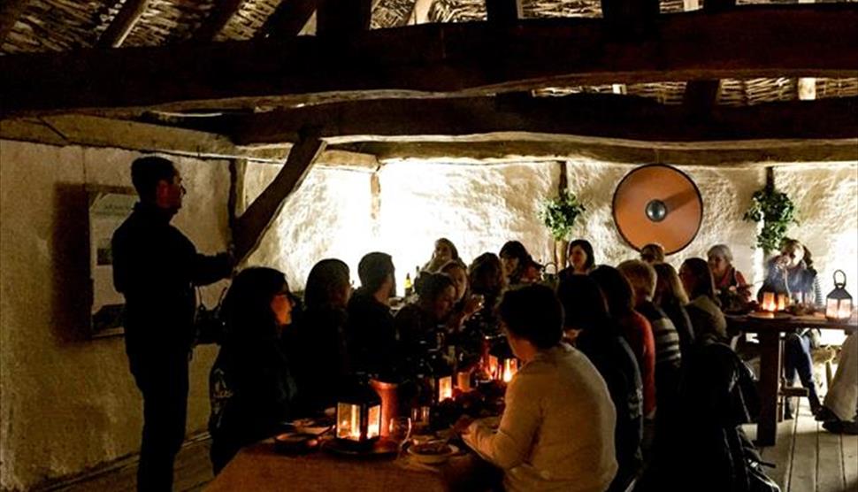 Mead and Moonlight Evening at Butser Ancient Farm