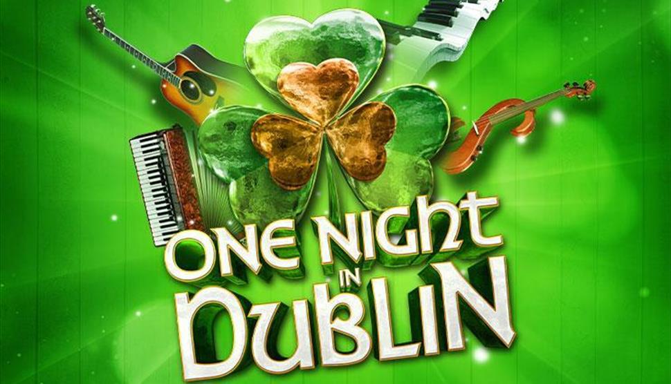 Shamrock with musical instruments