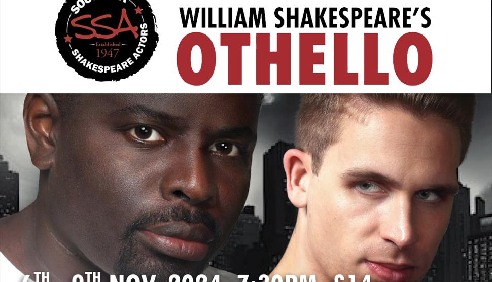 Poster for Othello at the Station Theatre.