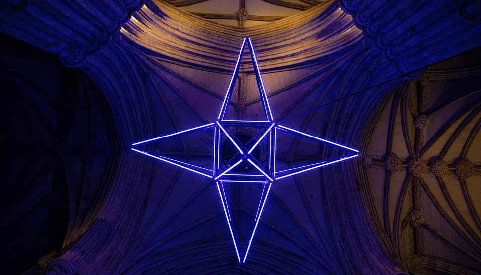 'Light of Hope' Installation at Winchester Cathedral