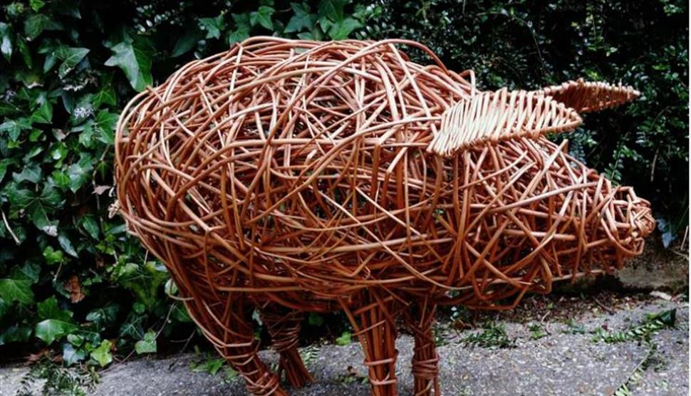 Willow Piglet Sculpture Workshop at Portchester Parish Hall