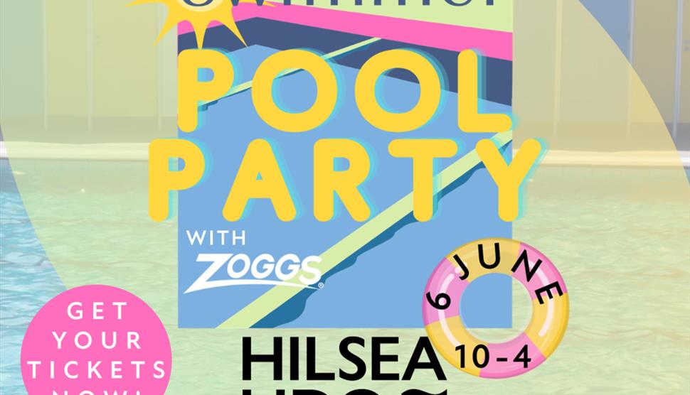 Hilsea Lido Outdoor Swimmer Pool Party poster