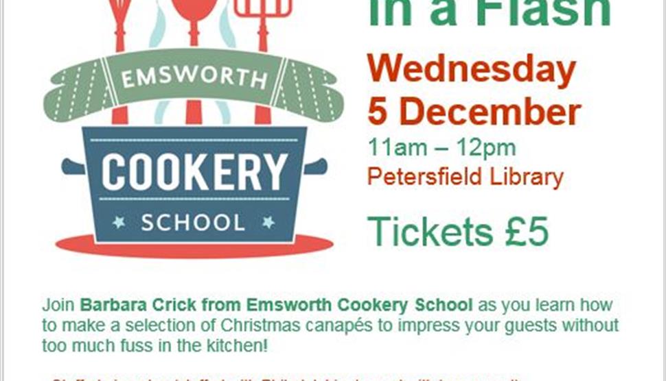 Christmas Canapes in a Flash at Petersfield Library