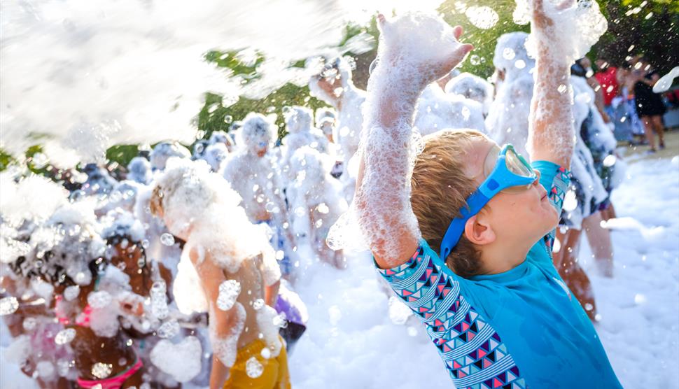 Family Foam Party at Sandy Balls Holiday Village