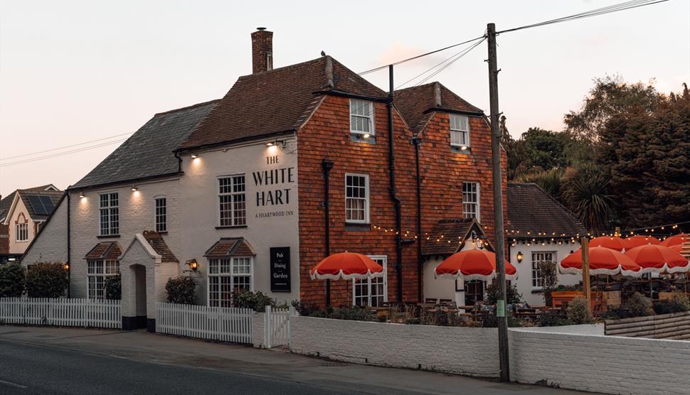 The exterior of The White Hart, Lymington
