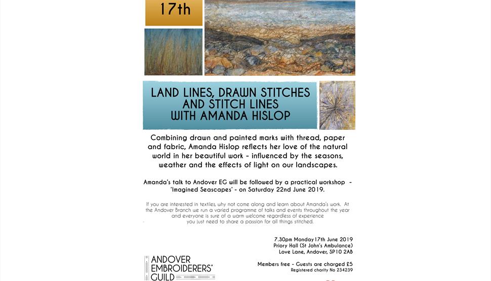 Land Lines, Drawn Stitches and Stitch Lines with Amanda Hislop