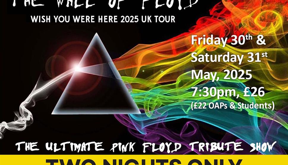 Wall of Floyd poster based on the Dark Side of the Moon album cover.