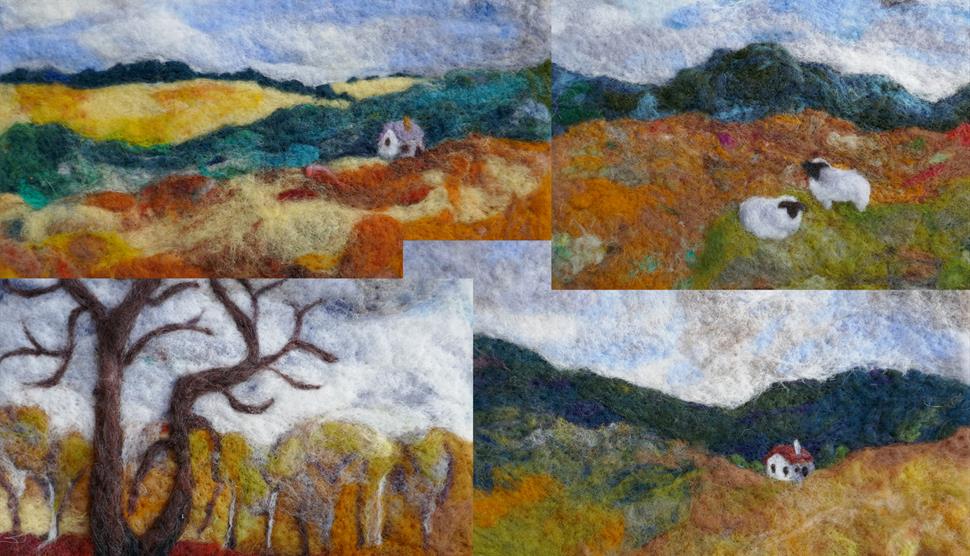 Exhibition of Wool Art at One Tree Books