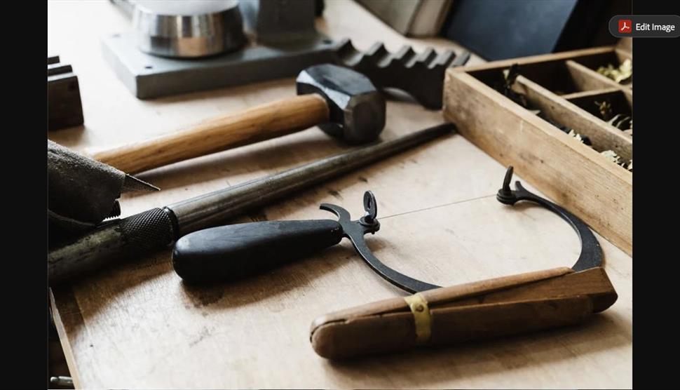 General jewellery workshop at Studio 5, Hotwalls Studios, Portsmouth