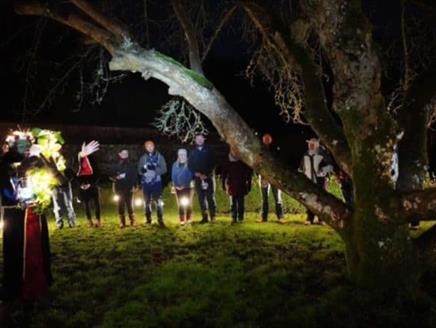 Evening Orchard Wassail at Chawton House