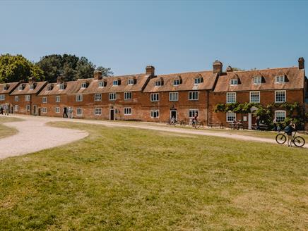 Looking onto the 18th Century cottages in Buckler's Hard Village