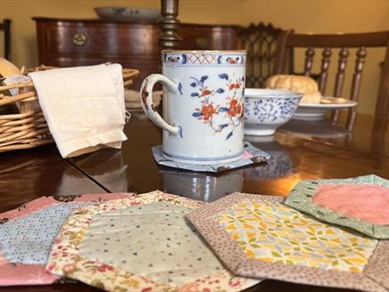 Hand-quilted Hexi Coasters Workshop at Gilbert White's House and Gardens