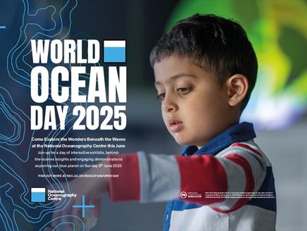 Image of child interacting with an exhibit at the NOC Ocean Open Day