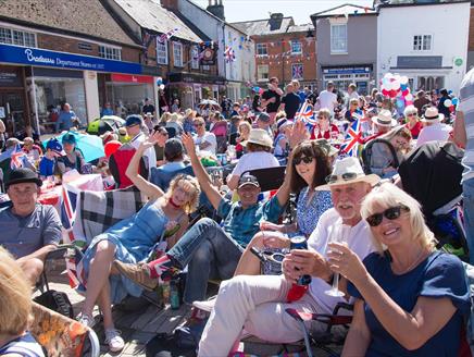 King Charles Coronation Street Party in Romsey