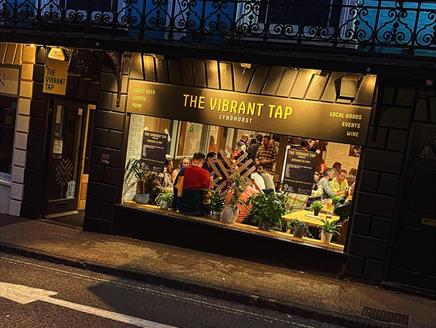 outside image of the vibrant tap from the highstreet