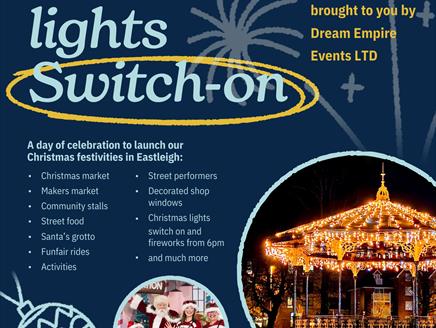 Christmas Market at Eastleigh Town Centre Christmas Light Switch On