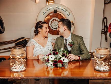 HMS Warrior Wedding Fair at Portsmouth Historic Dockyard