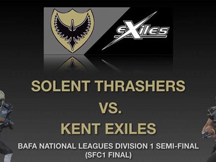 American Football: Solent Thrashers vs Kent Exiles