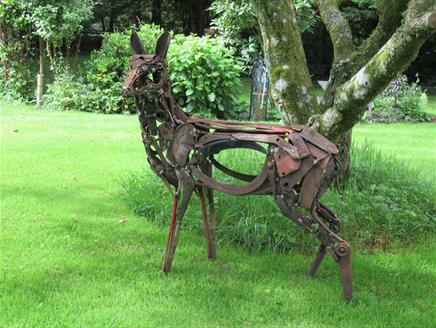 Sculpture in the garden