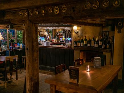 Inside the bar area at The Anchor Inn