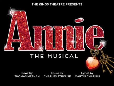 Poster for Annie The Musical at the Kings Theatre in Southsea