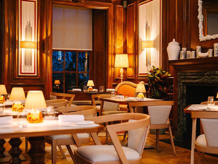 Interior of The Avenue Restaurant at Lainston House