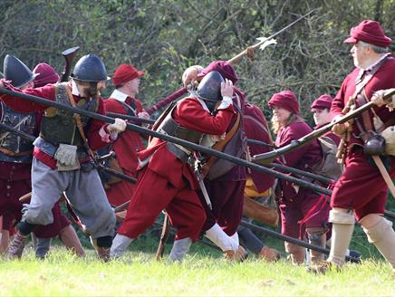 Tudor and Civil War living history weekend at Basing House