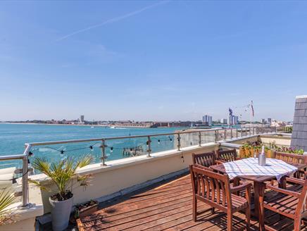 View across the Solent from Battery House