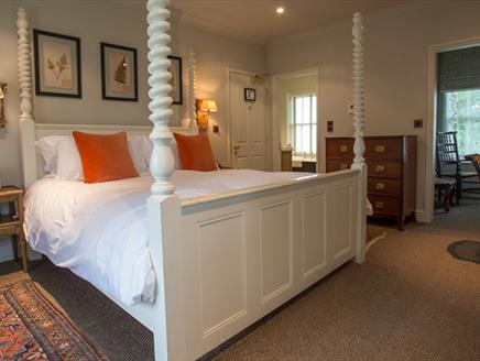 A room at The Pig Hotel in the New Forest