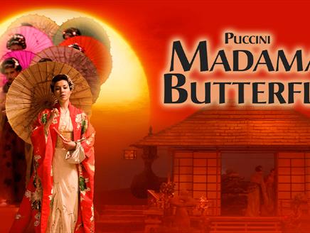 Poster for Puccini: Madama Butterfly at the Kings Theatre in Southsea