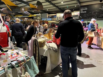 Photo of the Christmas Fair at the Army Flying Museum