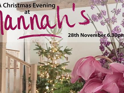 Christmas Shopping Evening at Hannah's B&B