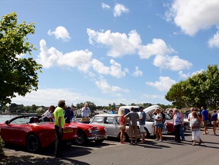 Classic and Supercars on the Hythe Marina