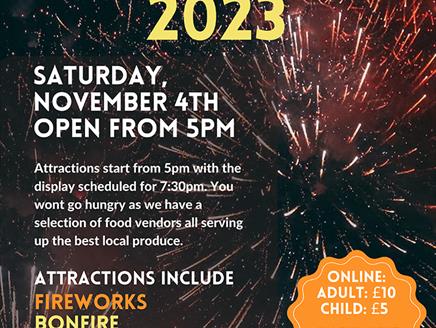 
New Forest Fireworks Night at Strawberry Fields
