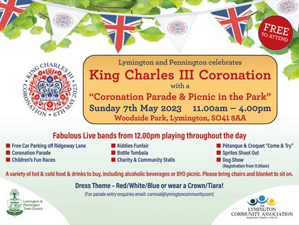 Coronation Parade and Picnic in Lymington
