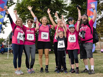 Breast Walk Ever Hampshire - adults and children charity walkers
