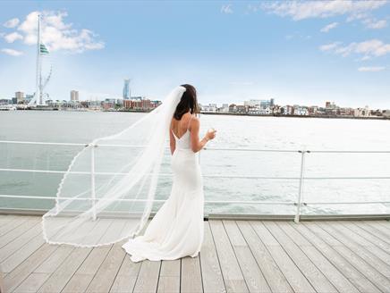 Wedding at The Lightship at Haslar Marina